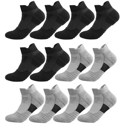 3/6 Pairs Running/Hiking Mesh Athletic Terry Socks