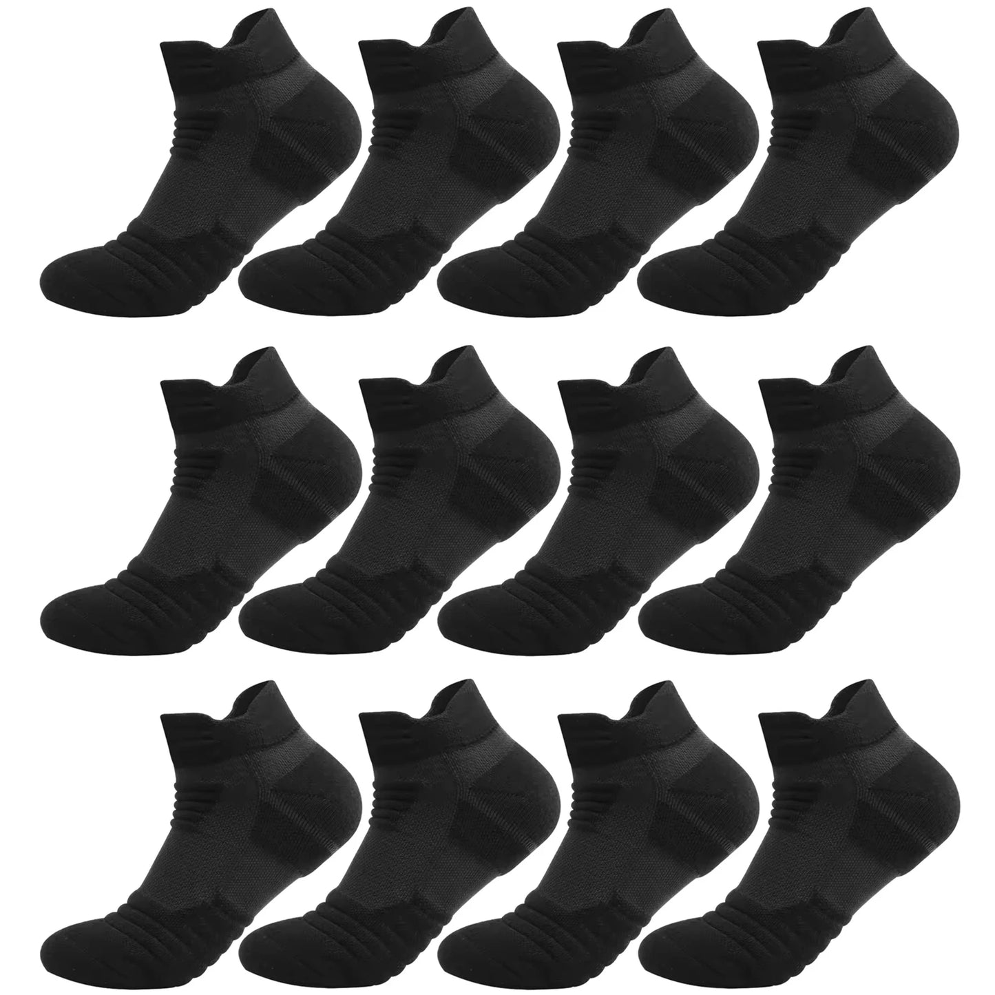 3/6 Pairs Running/Hiking Mesh Athletic Terry Socks