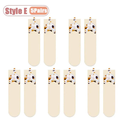 Cartoon Cat Couple Socks