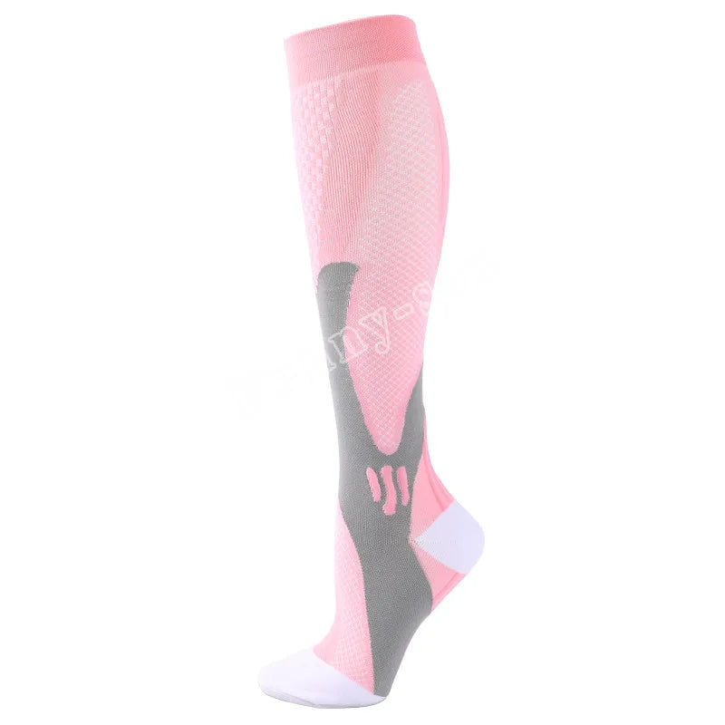 Compression Running Sports Socks 20-30mmhg for Flight Travel Pregnancy Edema Diabetes Varicose Veins