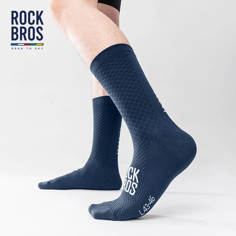 Rockbros Unisex Cycling Socks Nylon Elastane Knee High Comfort