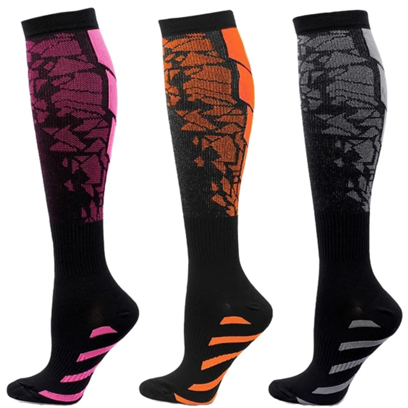 Compression Running Sports Socks 20-30mmhg for Flight Travel Pregnancy Edema Diabetes Varicose Veins
