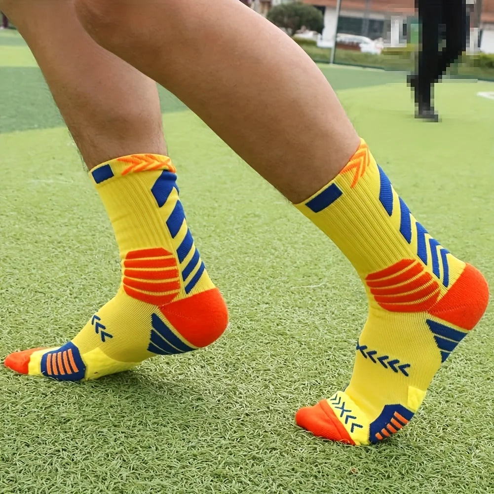3 Pairs Thick Compression Professional Athletic Socks