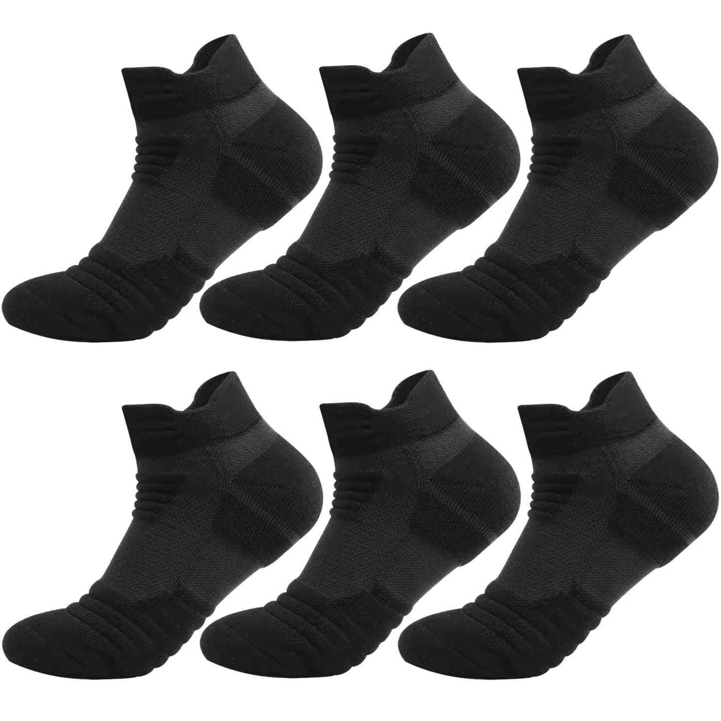 3/6 Pairs Running/Hiking Mesh Athletic Terry Socks