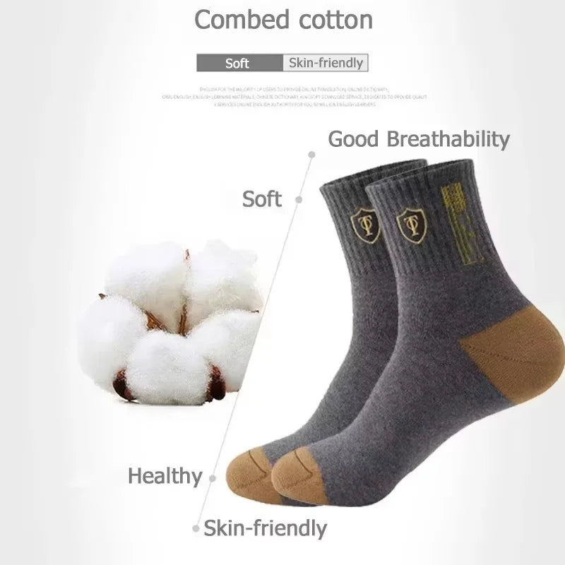 10 pairs Breathable Bamboo Cotton Sports Socks