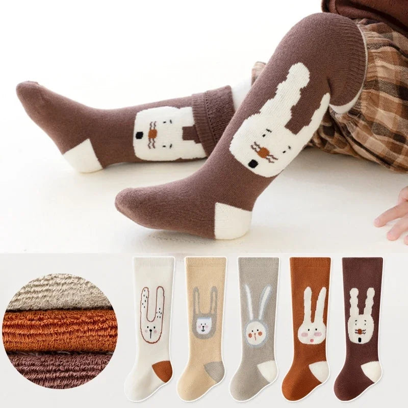 Little Legends Kids Knee-High Socks — Cotton Winter Socks for Toddlers