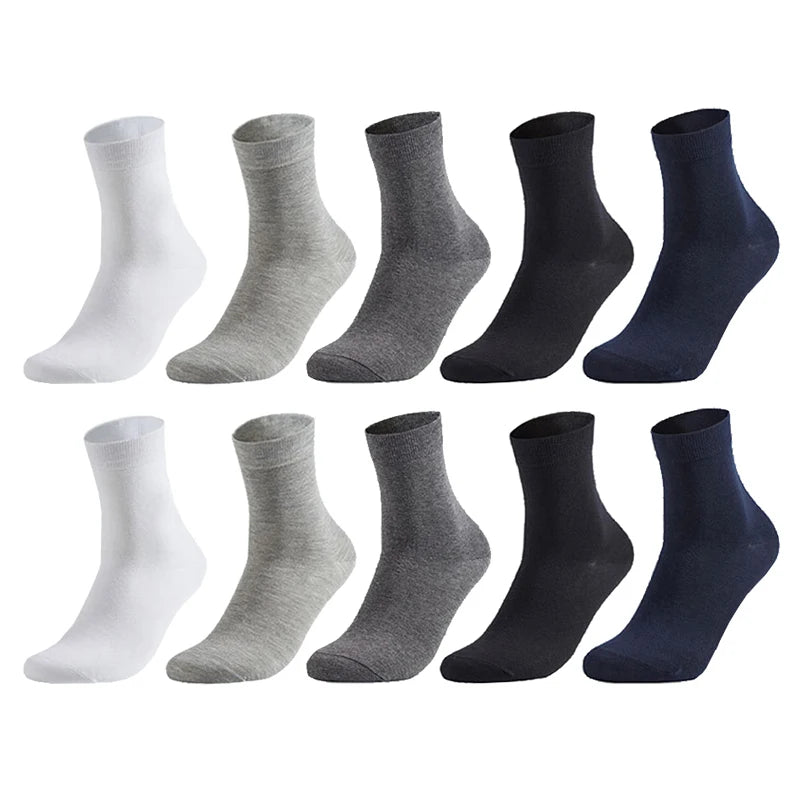 10 Pairs Men's Cotton Plus Size 38-47