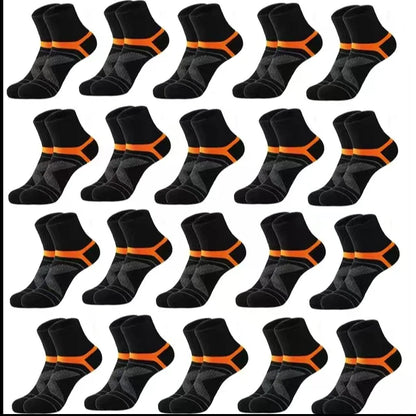 Unisex Black Hiking Socks 3 Pairs Polyester Elastane Knit Comfort