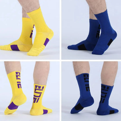 Court Crew Athletic Socks — Cushioned 4-Pack for Basketball, Running & Hiking