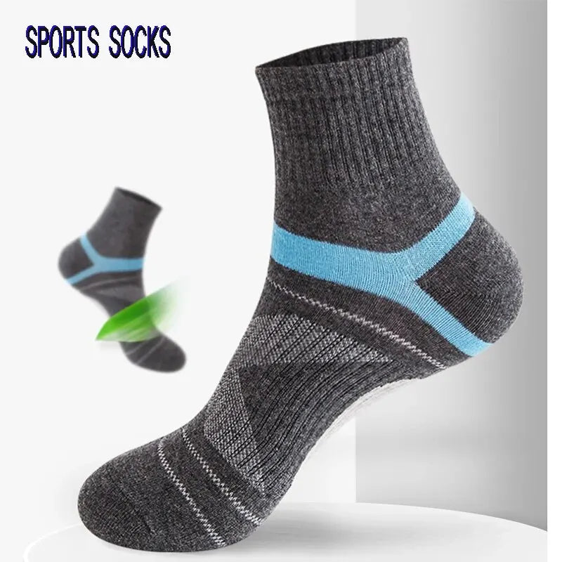 Unisex Black Hiking Socks 3 Pairs Polyester Elastane Knit Comfort