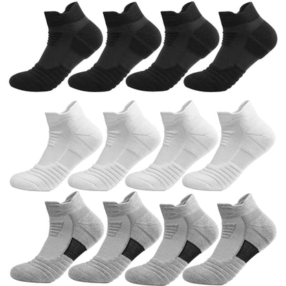 3/6 Pairs Running/Hiking Mesh Athletic Terry Socks