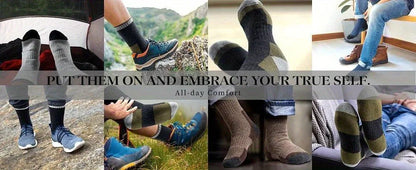 5 Pairs Merino Wool Men's Hiking Socks