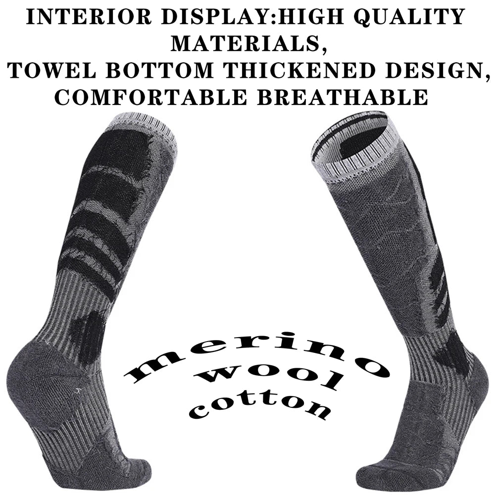 Merino Wool Thermal Compression Socks for Men