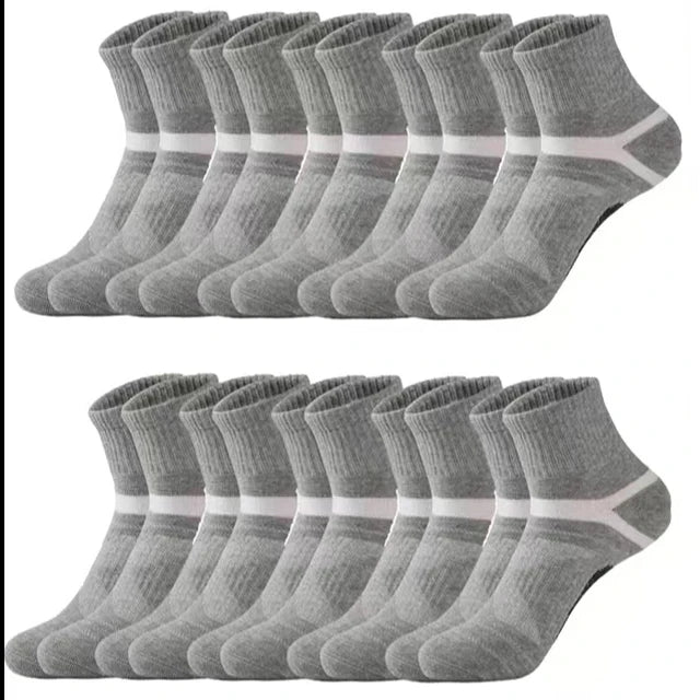 Unisex Black Hiking Socks 3 Pairs Polyester Elastane Knit Comfort