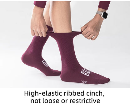Rockbros Unisex Cycling Socks Nylon Elastane Knee High Comfort