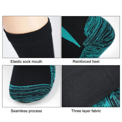 Trail Shield Waterproof Hiking Socks — Breathable Mid-Calf Winter Socks