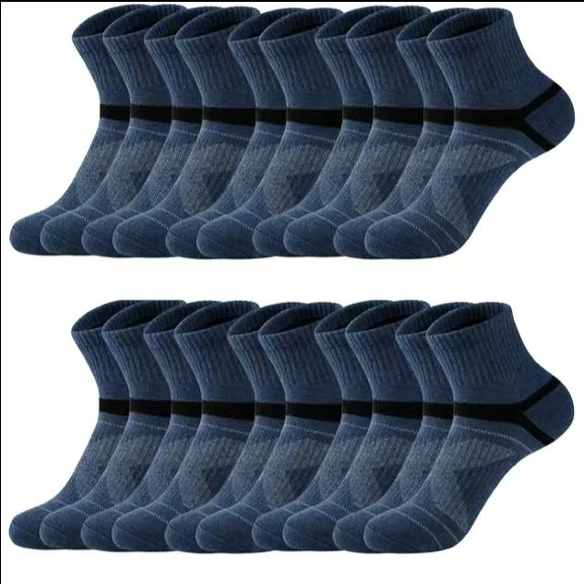 Unisex Black Hiking Socks 3 Pairs Polyester Elastane Knit Comfort