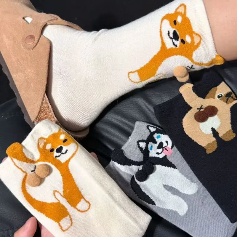 Cartoon Cat Couple Socks