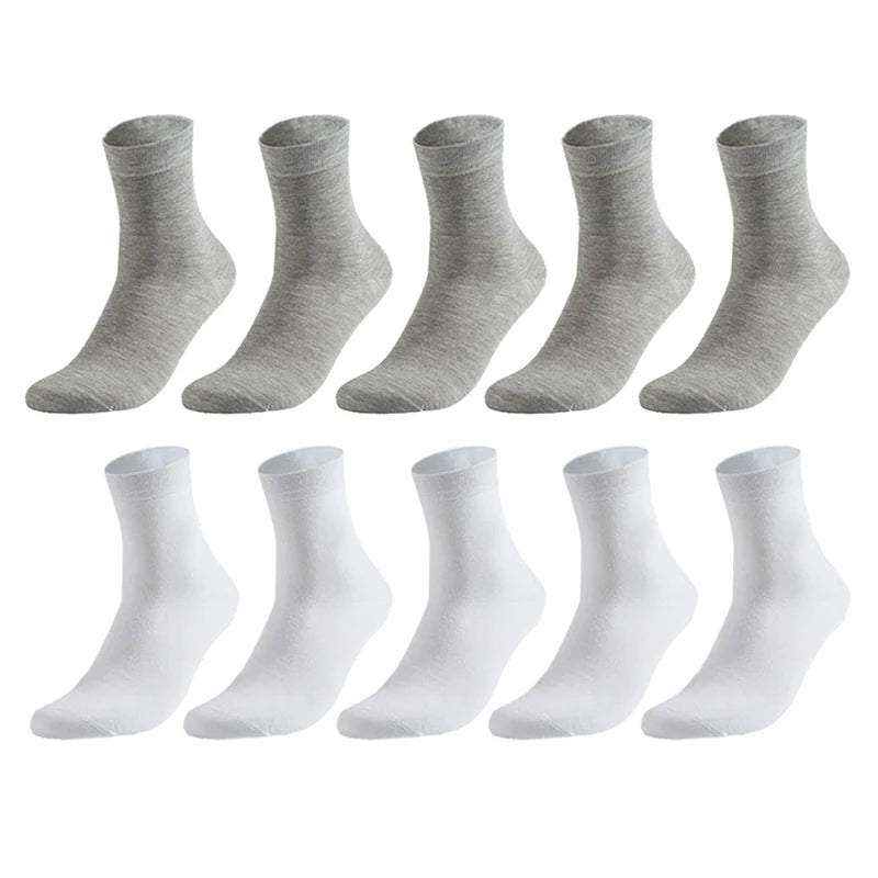 10 Pairs Men's Cotton Plus Size 38-47
