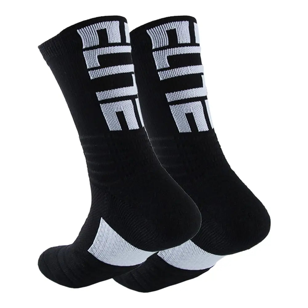Court Crew Athletic Socks — Cushioned 4-Pack for Basketball, Running & Hiking