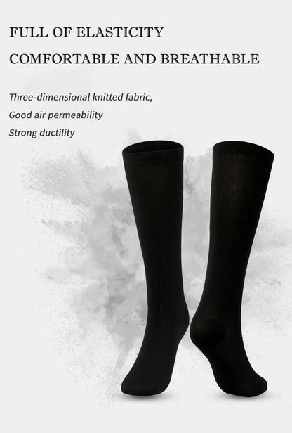 Unisex Compression Socks 15-20 mmHg Knee High Stocking