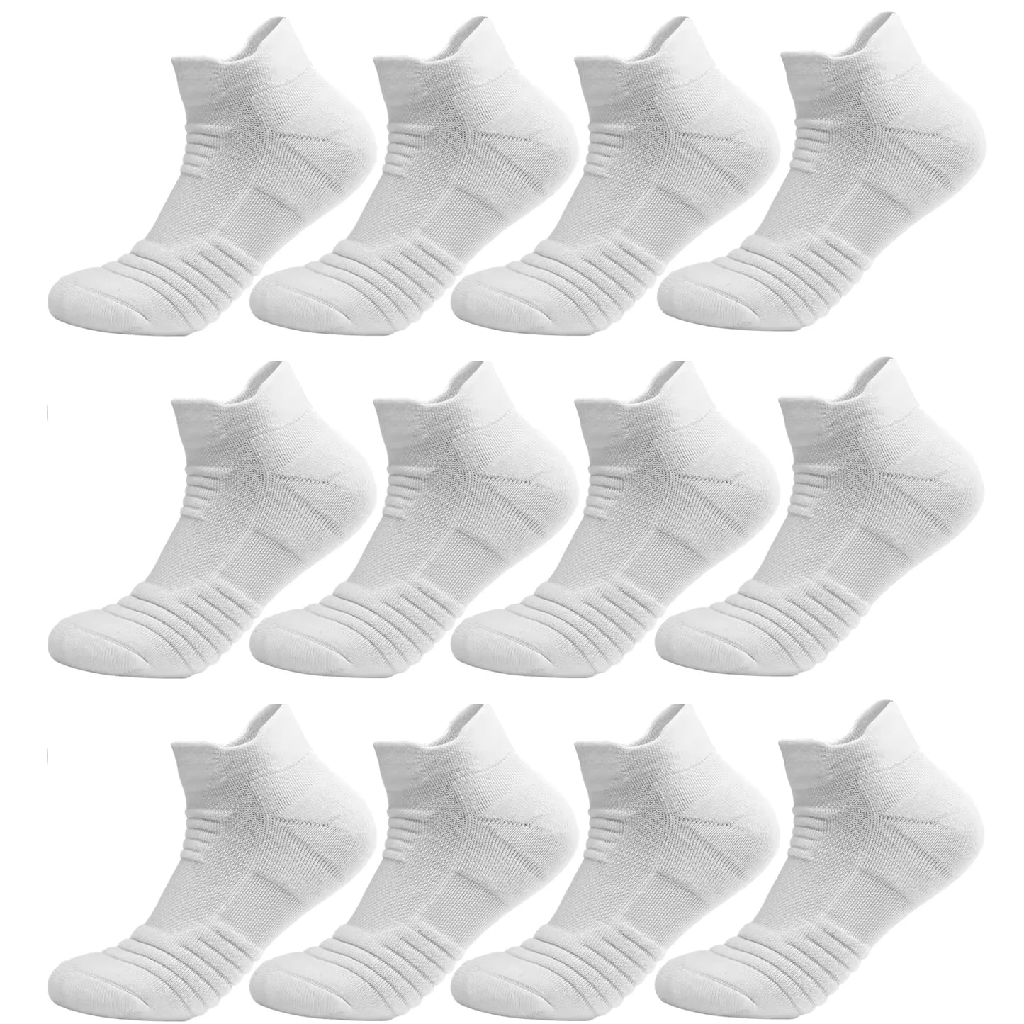 3/6 Pairs Running/Hiking Mesh Athletic Terry Socks
