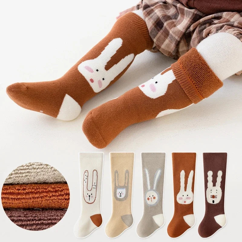 Little Legends Kids Knee-High Socks — Cotton Winter Socks for Toddlers