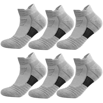 3/6 Pairs Running/Hiking Mesh Athletic Terry Socks