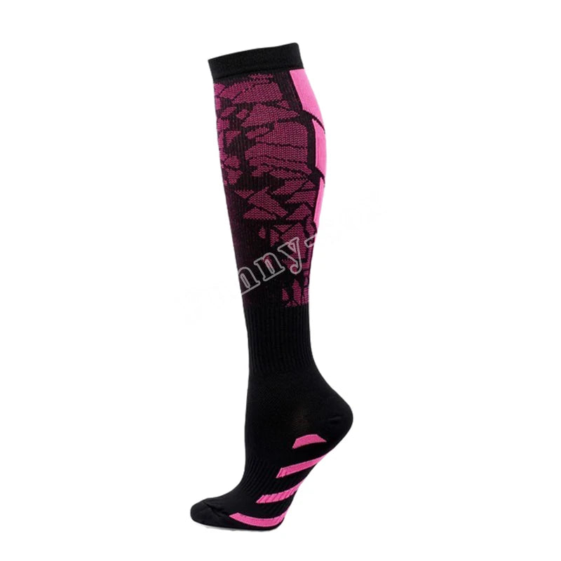 Compression Running Sports Socks 20-30mmhg for Flight Travel Pregnancy Edema Diabetes Varicose Veins