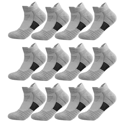 3/6 Pairs Running/Hiking Mesh Athletic Terry Socks