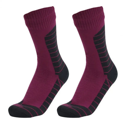 Trail Shield Waterproof Hiking Socks — Breathable Mid-Calf Winter Socks
