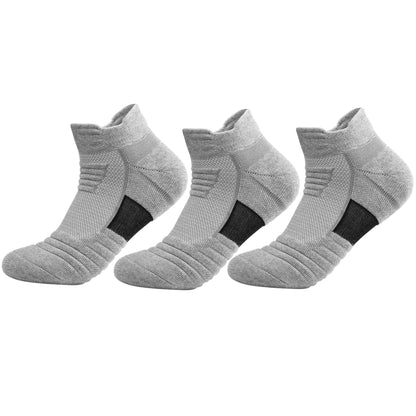 3/6 Pairs Running/Hiking Mesh Athletic Terry Socks