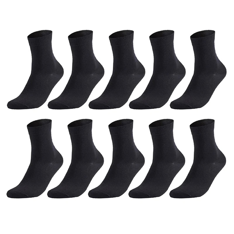 10 Pairs Men's Cotton Plus Size 38-47