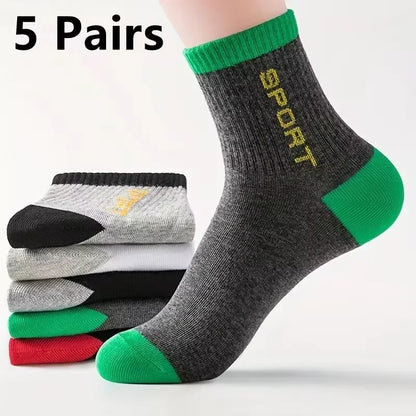 10 pairs Breathable Bamboo Cotton Sports Socks