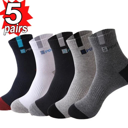 10 pairs Breathable Bamboo Cotton Sports Socks
