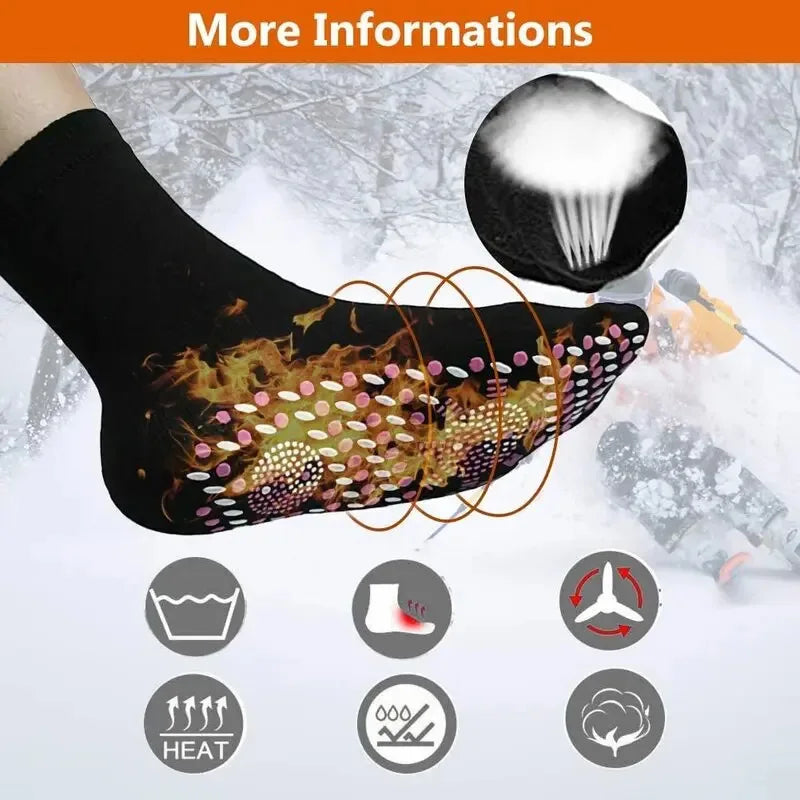 Warm Step Low-Cut Thermal Socks — Soft Winter Socks for Cold Days