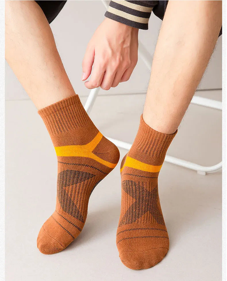 Unisex Black Hiking Socks 3 Pairs Polyester Elastane Knit Comfort