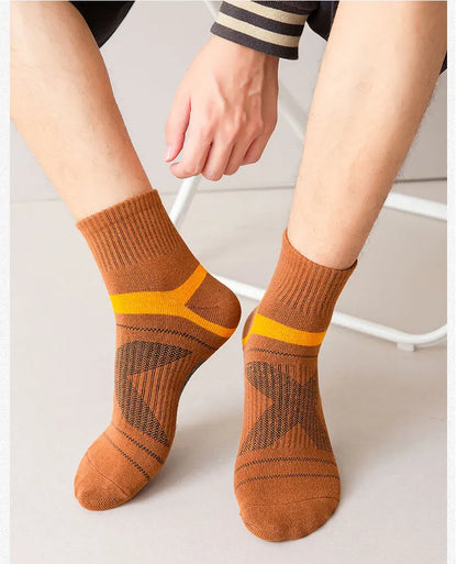Unisex Black Hiking Socks 3 Pairs Polyester Elastane Knit Comfort