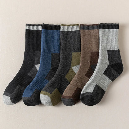 5 Pairs Merino Wool Men's Hiking Socks