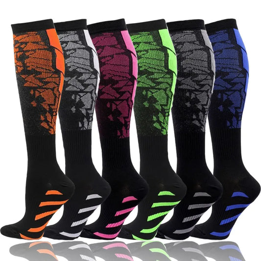Compression Running Sports Socks 20-30mmhg for Flight Travel Pregnancy Edema Diabetes Varicose Veins