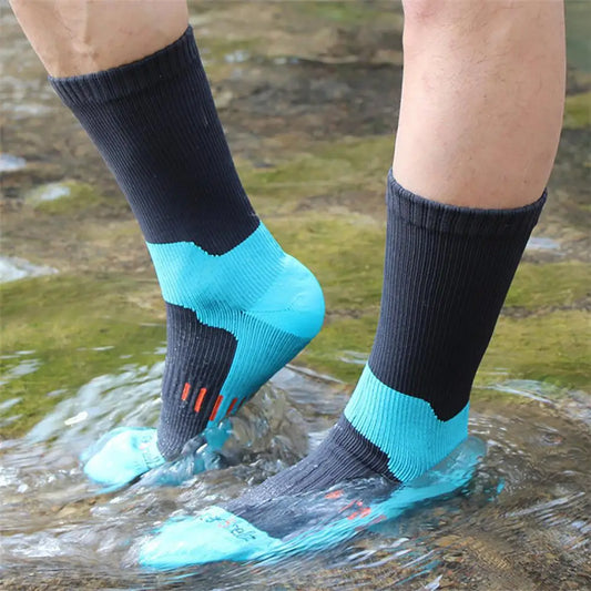 Trail Shield Waterproof Hiking Socks — Breathable Mid-Calf Winter Socks