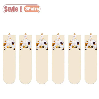Cartoon Cat Couple Socks