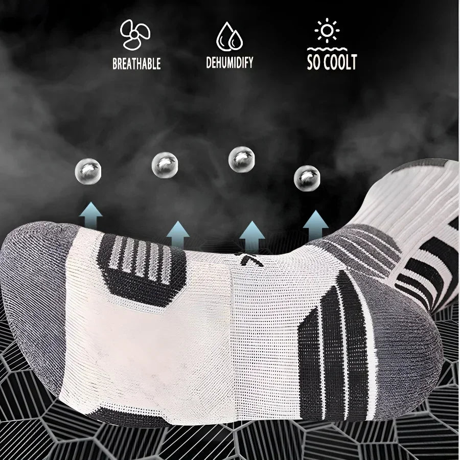 3 Pairs Thick Compression Professional Athletic Socks