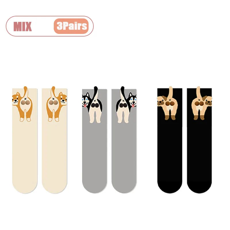 Cartoon Cat Couple Socks