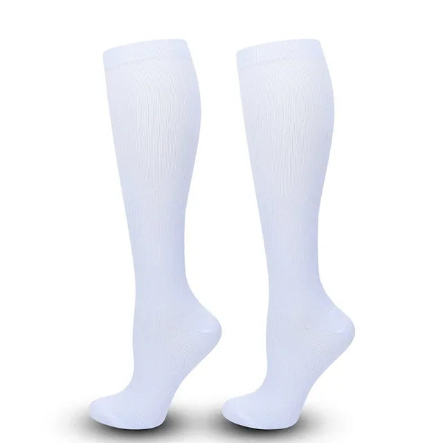 Unisex Compression Socks 15-20 mmHg Knee High Stocking