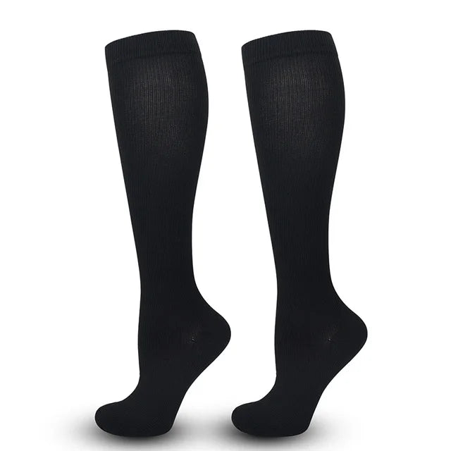 Unisex Compression Socks 15-20 mmHg Knee High Stocking
