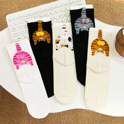 Cartoon Cat Couple Socks