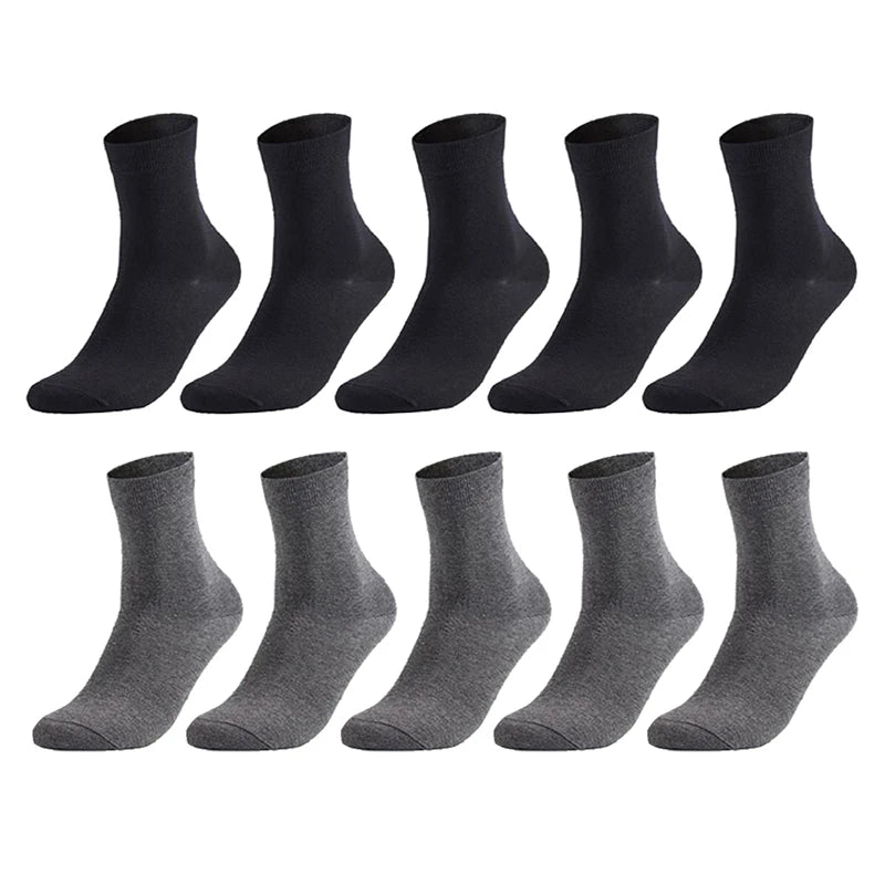 10 Pairs Men's Cotton Plus Size 38-47