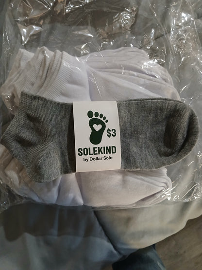 Women/Men socks in black, white, and gray colors