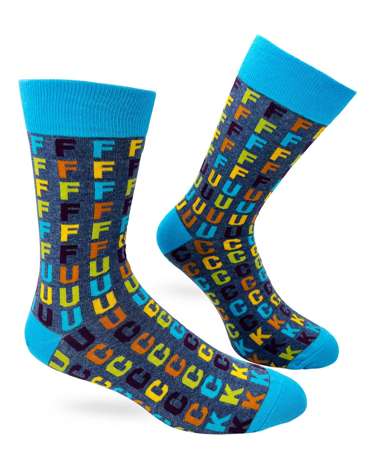 Fabdaz - FFFFFFUUUUCCCCCKKK Men's Novelty Crew Socks